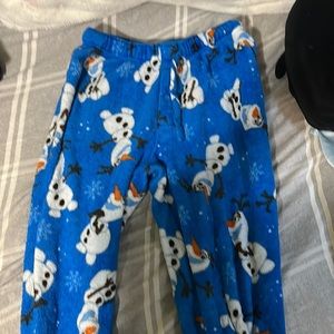 Disney Olaf fluffy pants